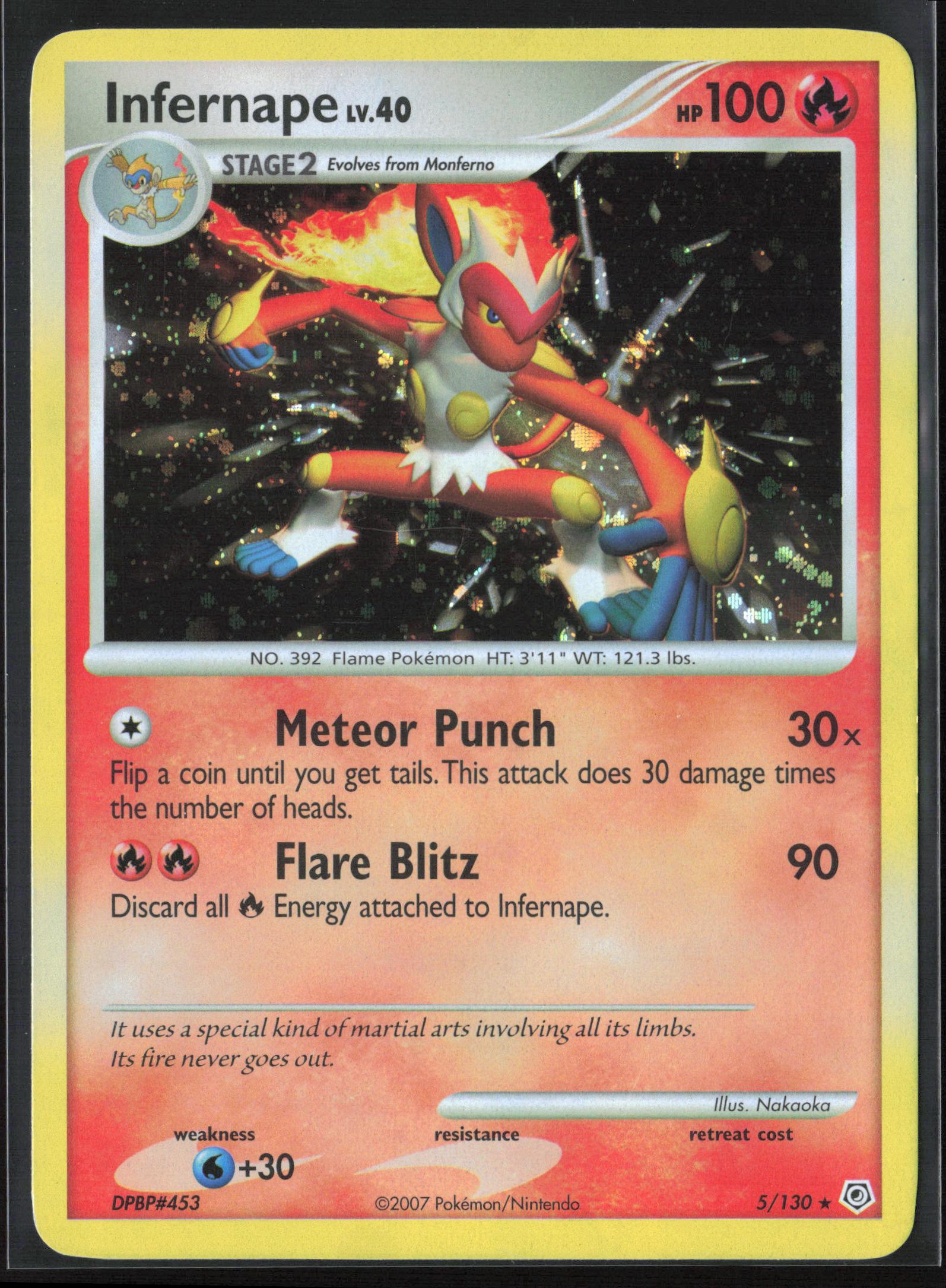Diamond and Pearl #5/130 Infernape Holo 22627