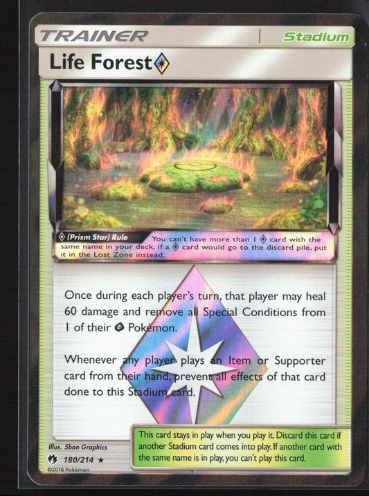 SM - Lost Thunder #180/214 Life Forest Prism Star Reverse Holo 22632