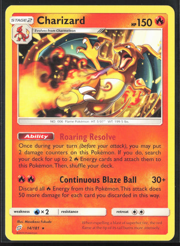 
SM - Team Up #14/181 Charizard Non-Holo 22637