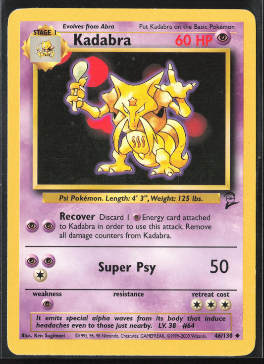 Base Set 2 #046/130 Kadabra Non-Holo 22647