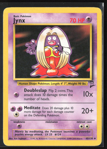 
Base Set 2 #045/130 Jynx 22651 Non-Holo