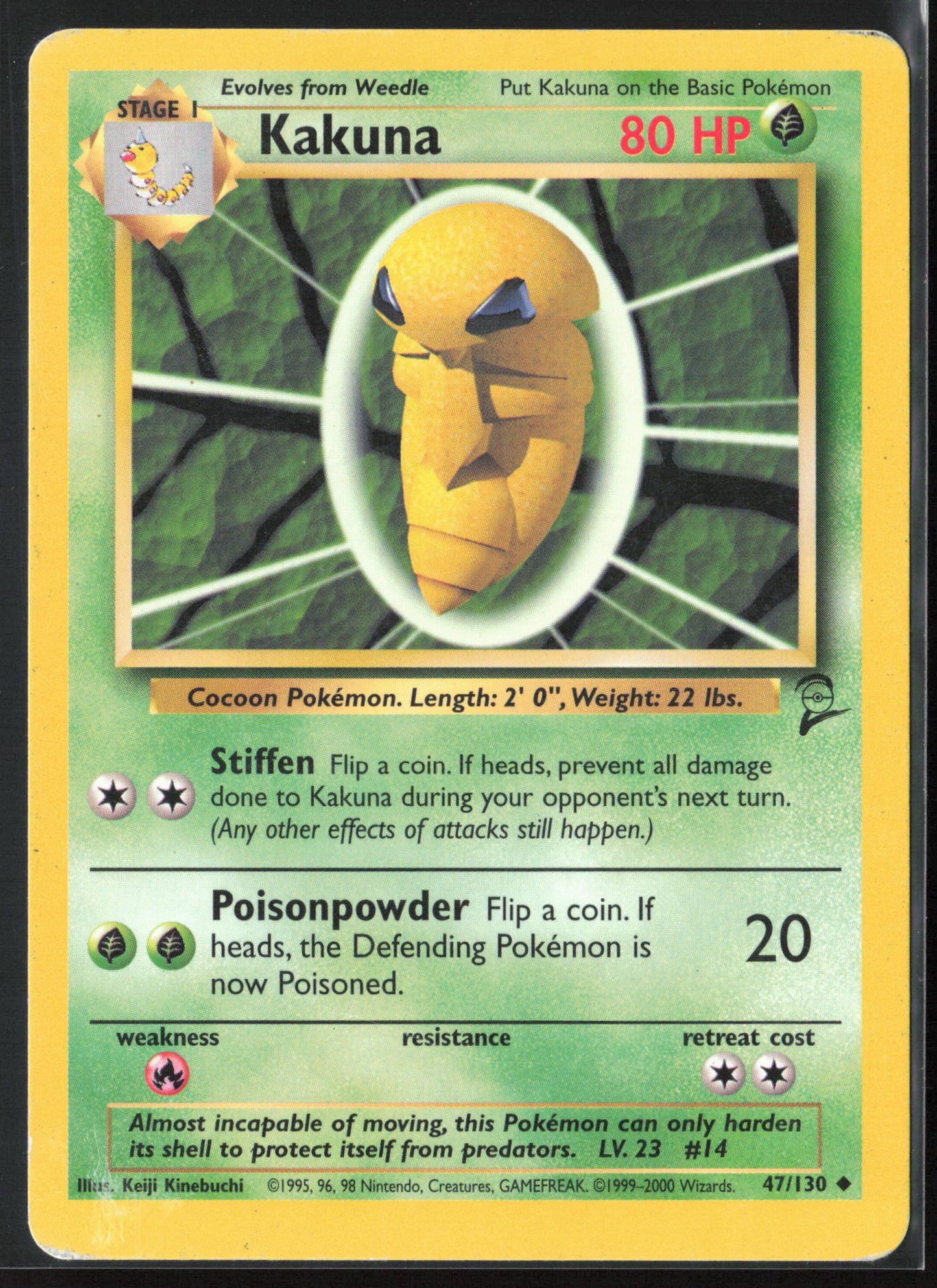 Base Set 2 #047/130 Kakuna 22652 Non-Holo