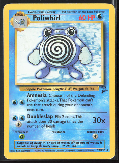 Base Set 2 #057/130 Poliwhirl Non-Holo 22653