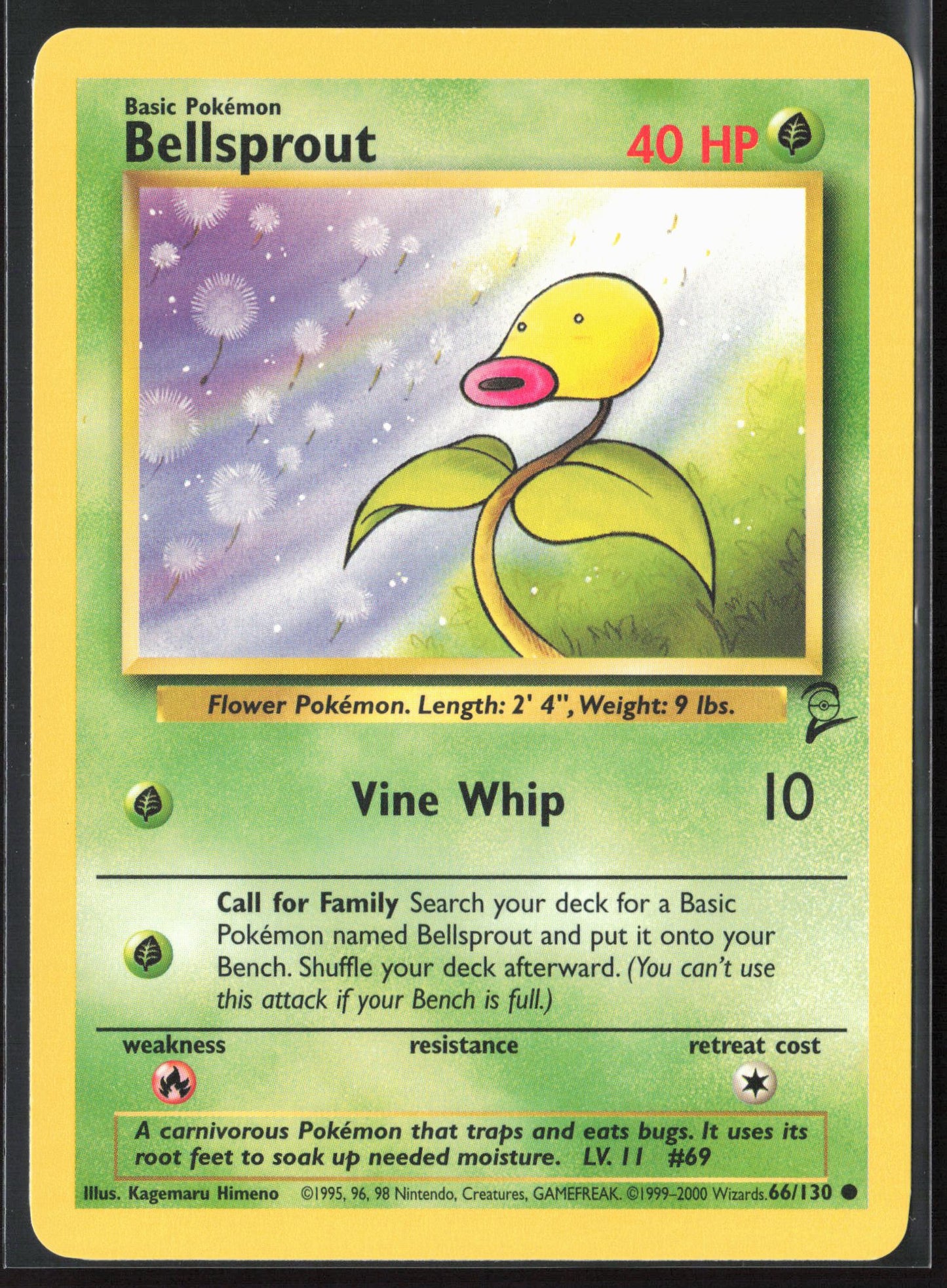 Base Set 2 #066/130 Bellsprout Non-Holo 22661