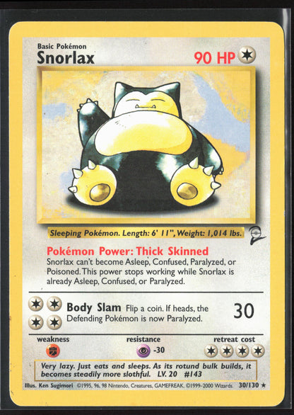 Base Set 2 #030/130 Snorlax Non-Holo 22666