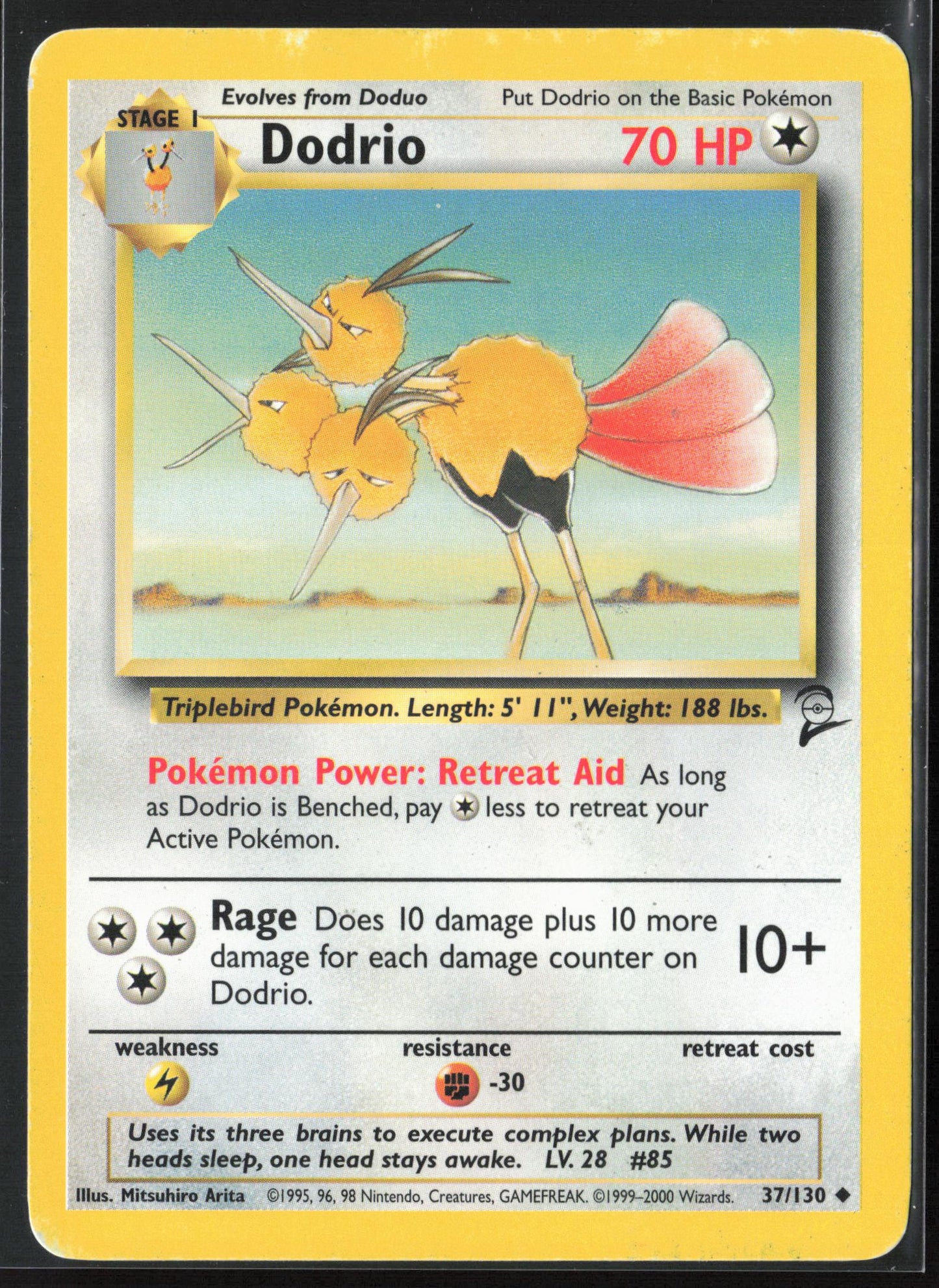 Base Set 2 #037/130 Dodrio Non-Holo 22676