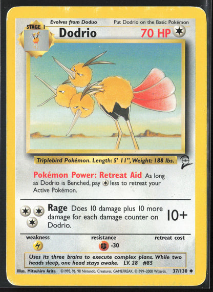 Base Set 2 #037/130 Dodrio Non-Holo 22676