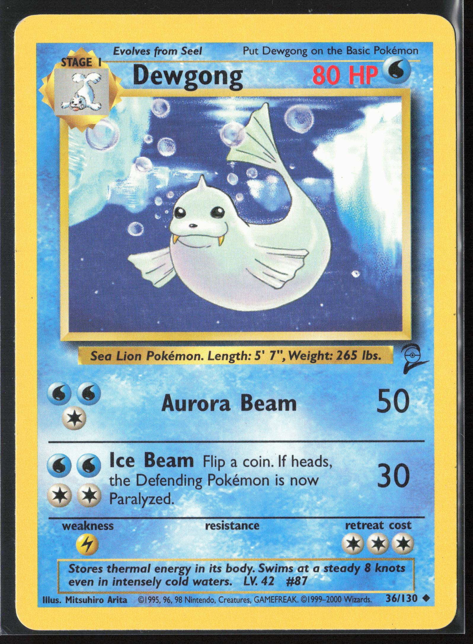 Base Set 2 #036/130 Dewgong Non-Holo 22677