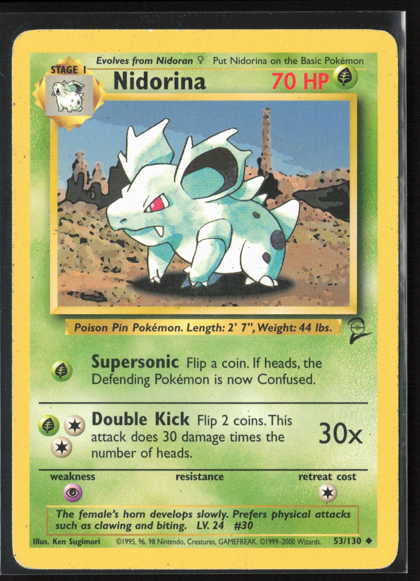Base Set 2 #053/130 Nidorina Non-Holo 22679