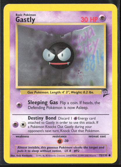 Base Set 2 #075/130 Gastly Non-Holo 22689