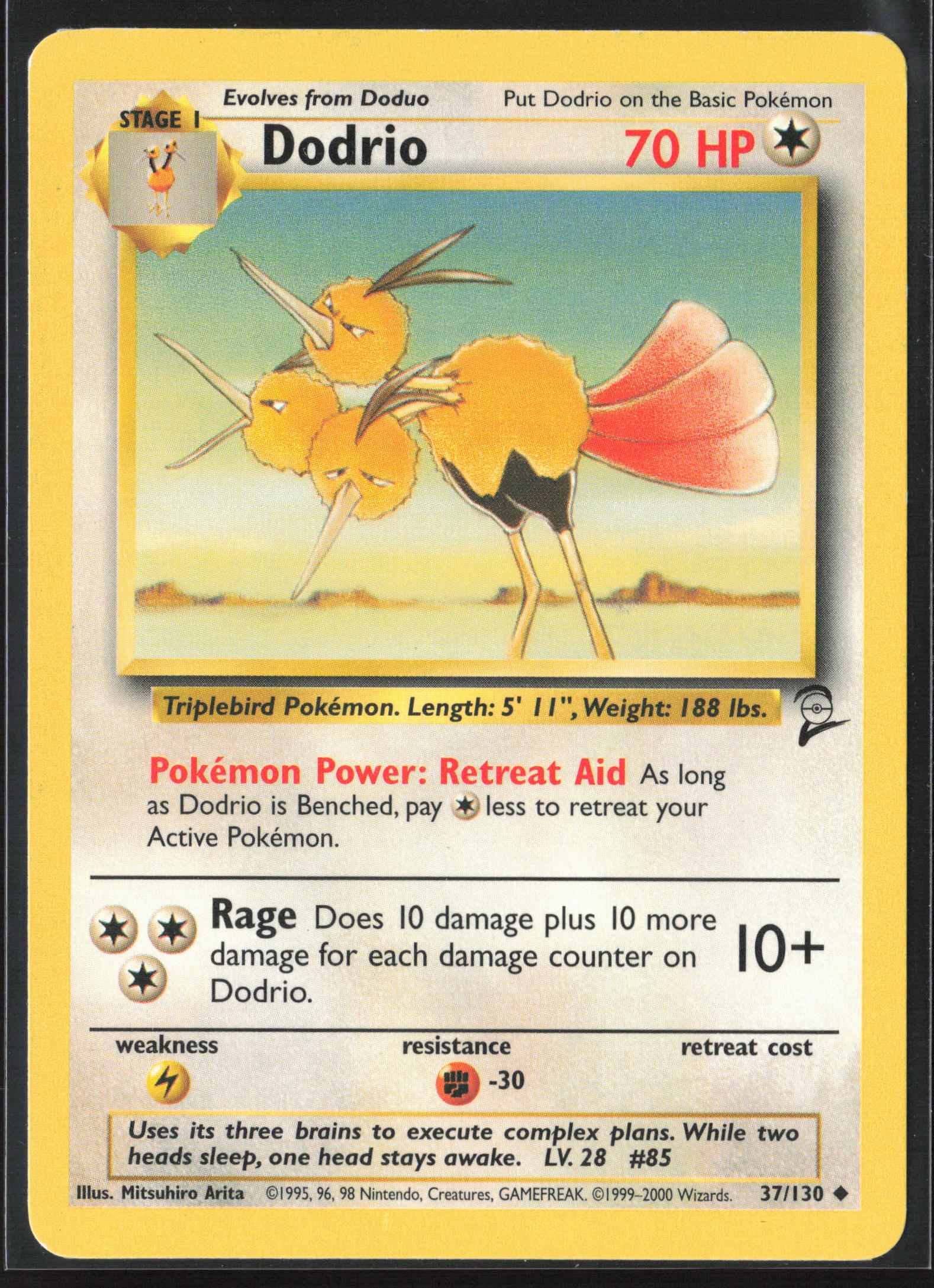 Base Set 2 #037/130 Dodrio Non-Holo 22691