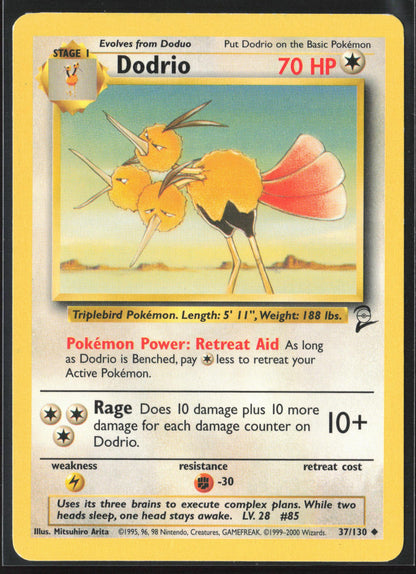 Base Set 2 #037/130 Dodrio Non-Holo 22691