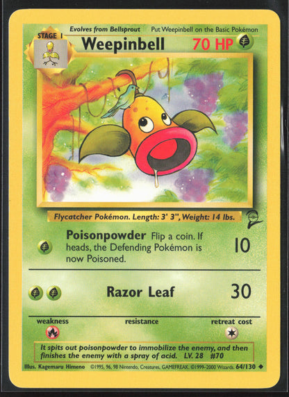 Base Set 2 #064/130 Weepinbell Non-Holo 22692