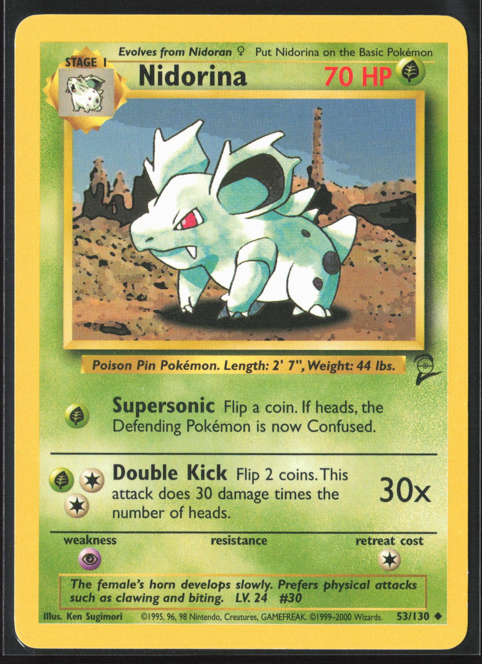 Base Set 2 #053/130 Nidorina Non-Holo 22694