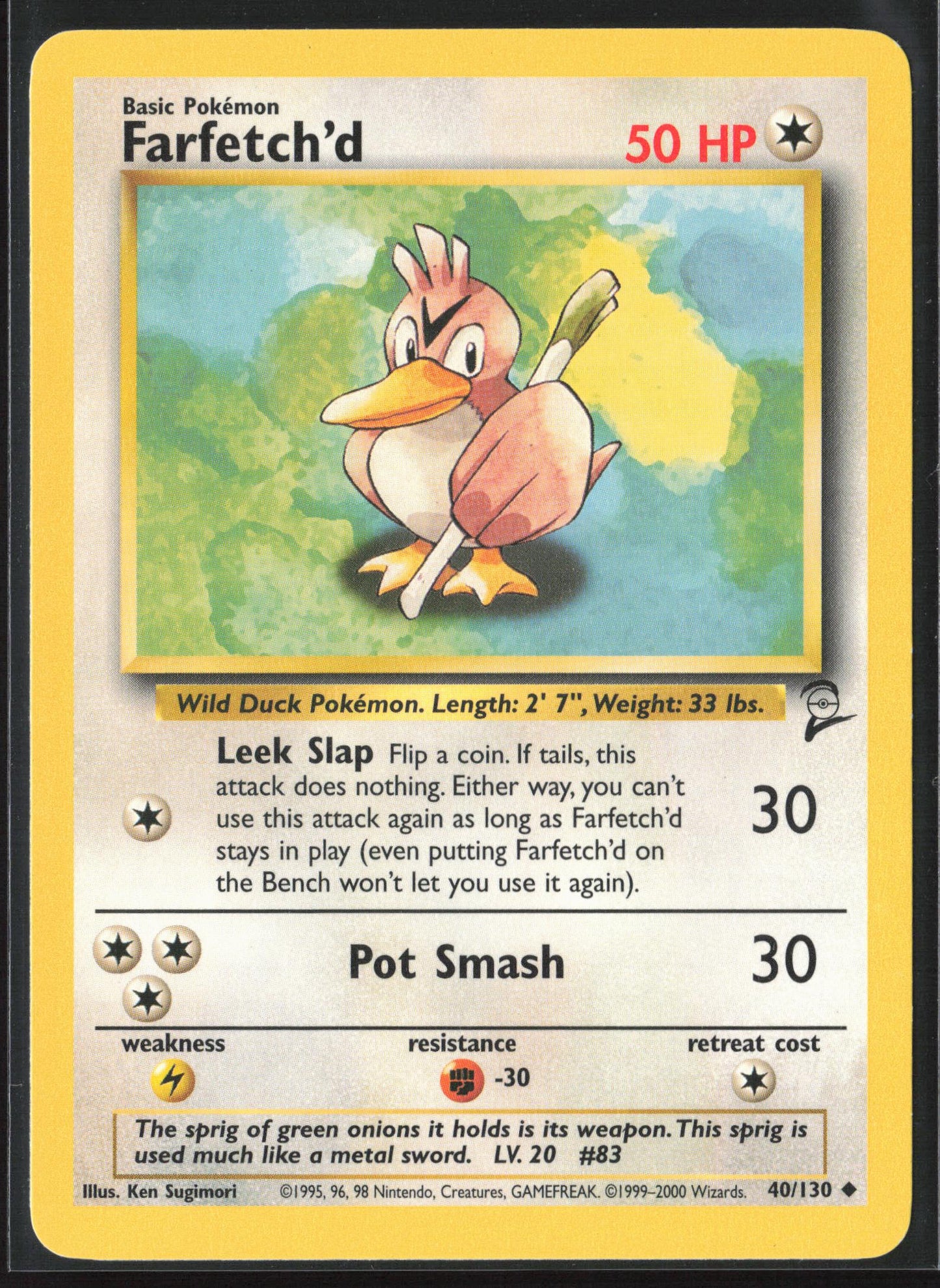 Base Set 2 #040/130 Farfetch'd Non-Holo 22696