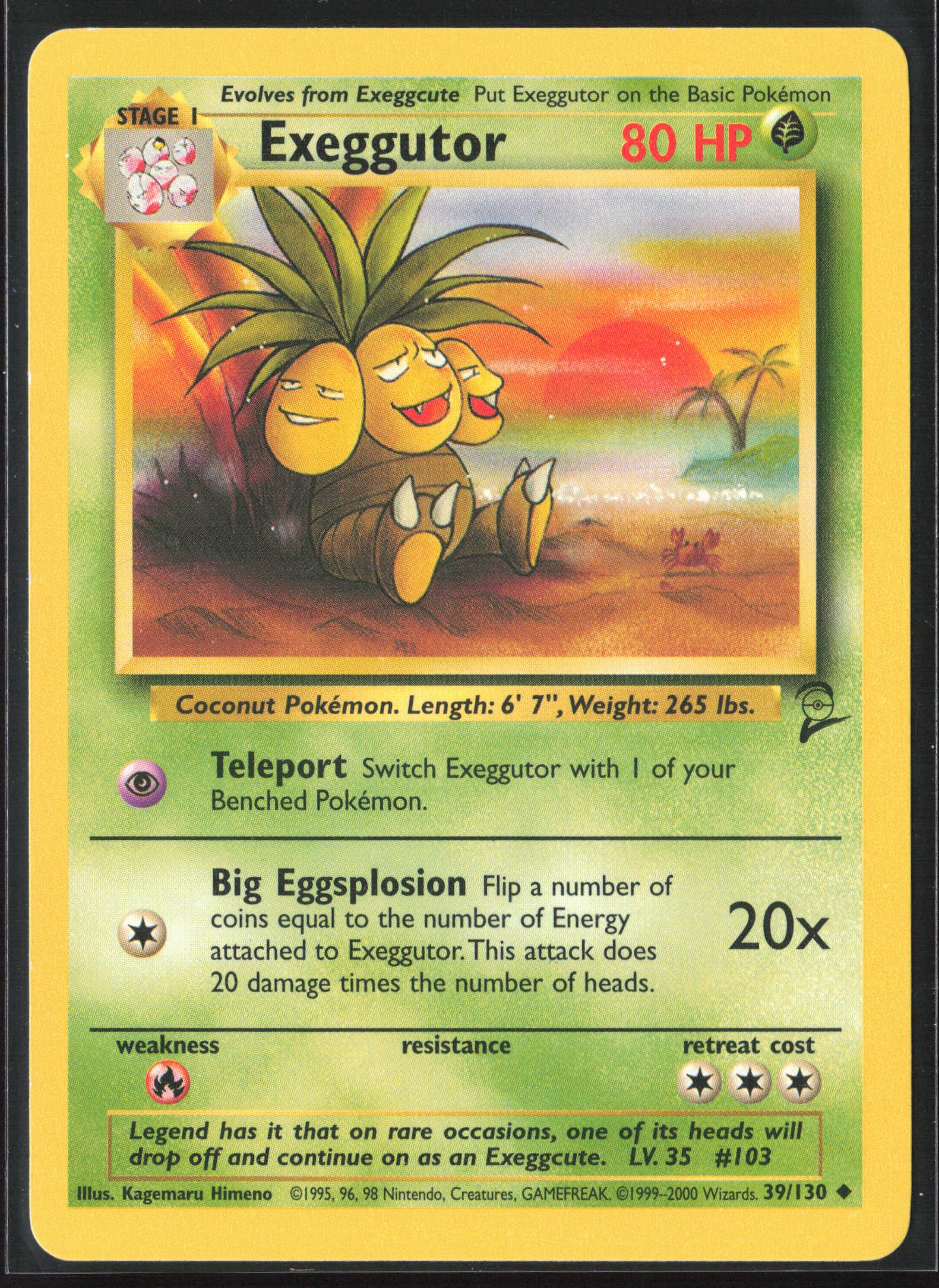 Base Set 2 #039/130 Exeggutor Non-Holo 22697