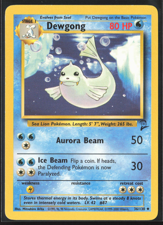 Base Set 2 #036/130 Dewgong Non-Holo 22698