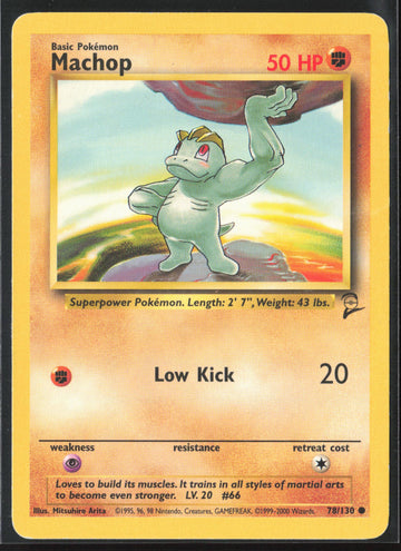 
Base Set 2 #078/130 Machop Non-Holo 22699