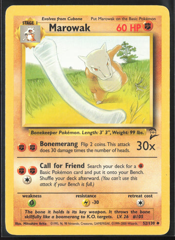 
Base Set 2 #052/130 Marowak Non-Holo 22702