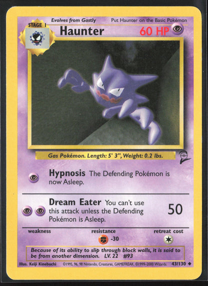Base Set 2 #043/130 Haunter Non-Holo 22721