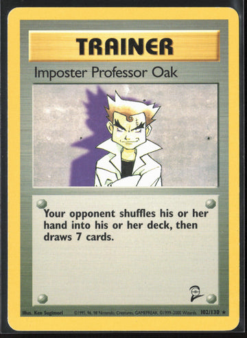 
Base Set 2 #102/130 Imposter Professor Oak Non-Holo 22728