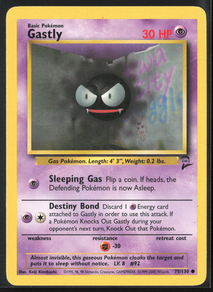 Base Set 2 #075/130 Gastly Non-Holo 22739