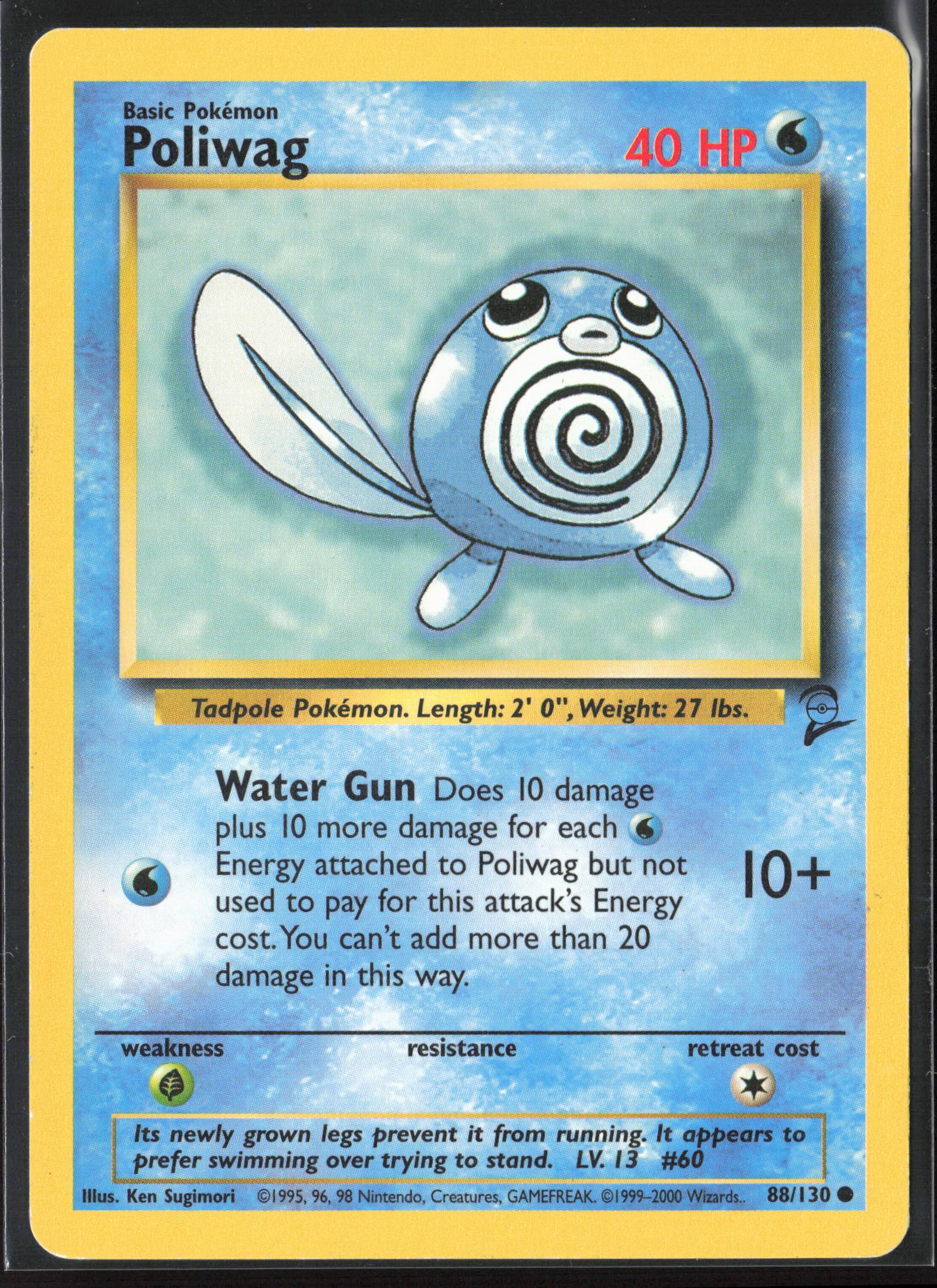 Base Set 2 #088/130 Poliwag Non-Holo 22745