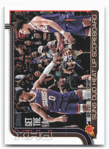 2025-26 Topps #294 Heat Check!: Suns Duo Heat Up Scoreboard