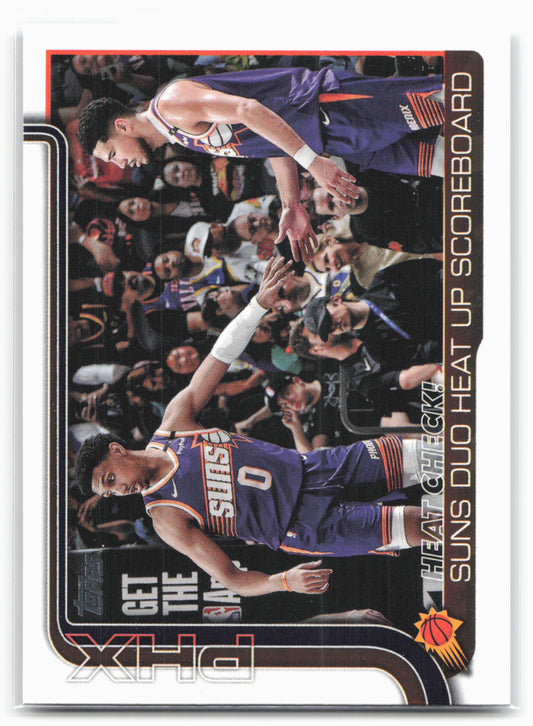 2025-26 Topps #294 Heat Check!: Suns Duo Heat Up Scoreboard