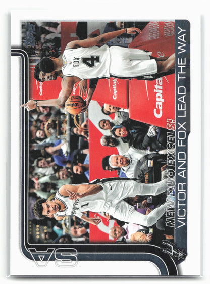 2025-26 Topps #300 New Duo Excels!: Victor and Fox Lead The Way