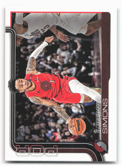 2025-26 Topps #123 Anfernee Simons