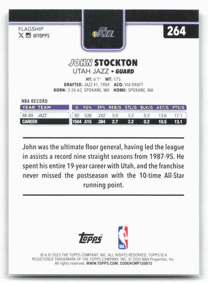 2025-26 Topps #264 John Stockton Season Tip Off
