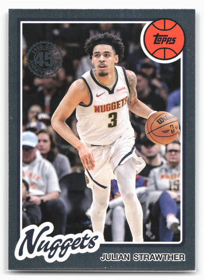 2025-26 Topps #80BK-28 Julian Strawther 1980-81 Topps Basketball