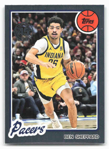 2025-26 Topps #80BK-16 Ben Sheppard 1980-81 Topps Basketball