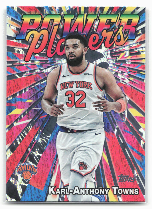 2025-26 Topps #PP-4 Karl-Anthony Towns Power Players Holo Foil