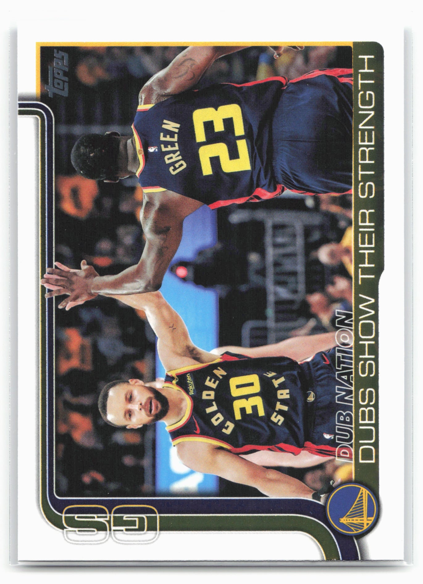 2025-26 Topps #291 Dubs Nation: Dubs Show Their Strength
