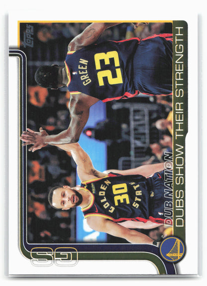 2025-26 Topps #291 Dubs Nation: Dubs Show Their Strength