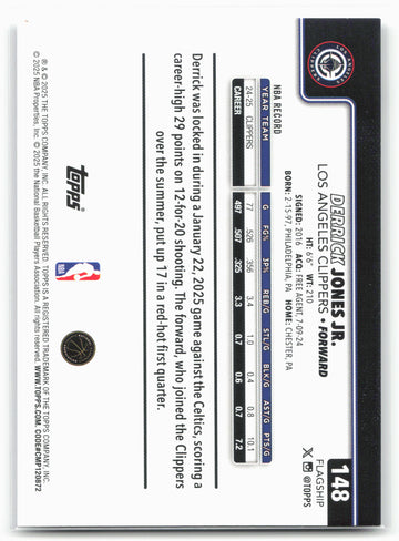 
2025-26 Topps #148 Derrick Jones Jr.