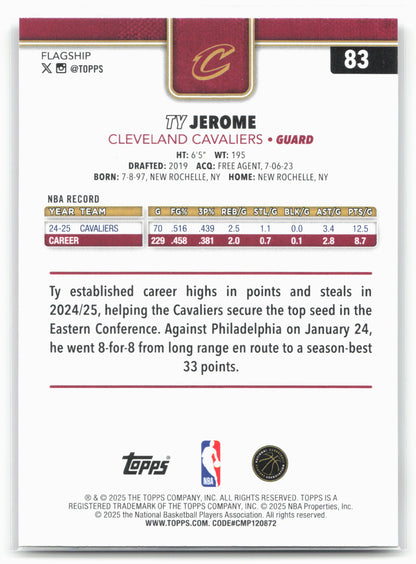 2025-26 Topps #83 Ty Jerome