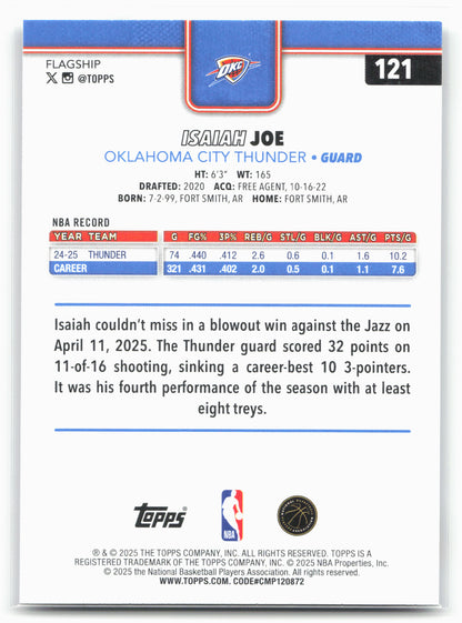 2025-26 Topps #121 Isaiah Joe