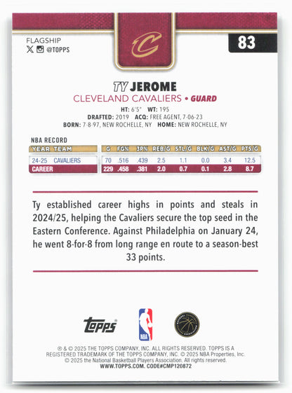 2025-26 Topps #83 Ty Jerome Season Tip Off