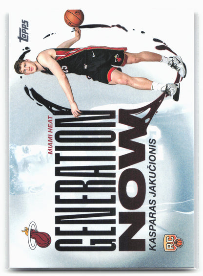 2025-26 Topps #GN-20 Kasparas Jakučionis Generation Now