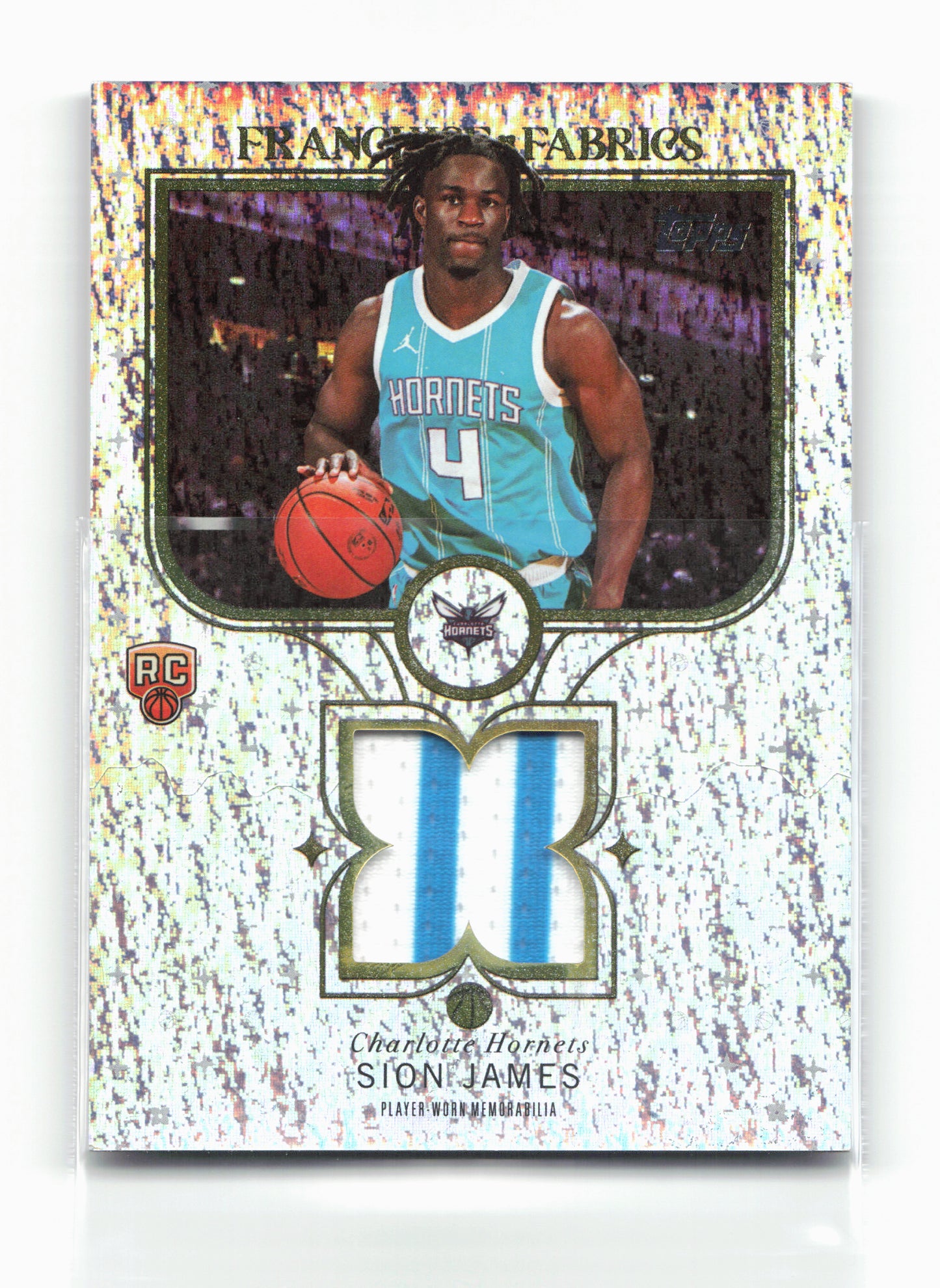 2025-26 Topps #FF-SJ Sion James Franchise Fabrics Holo Foil