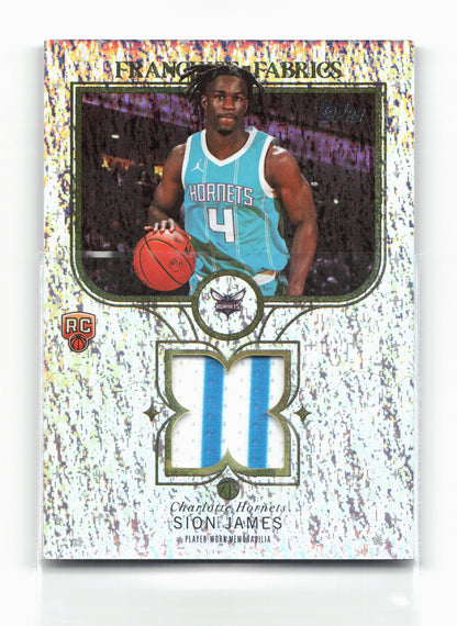 2025-26 Topps #FF-SJ Sion James Franchise Fabrics Holo Foil