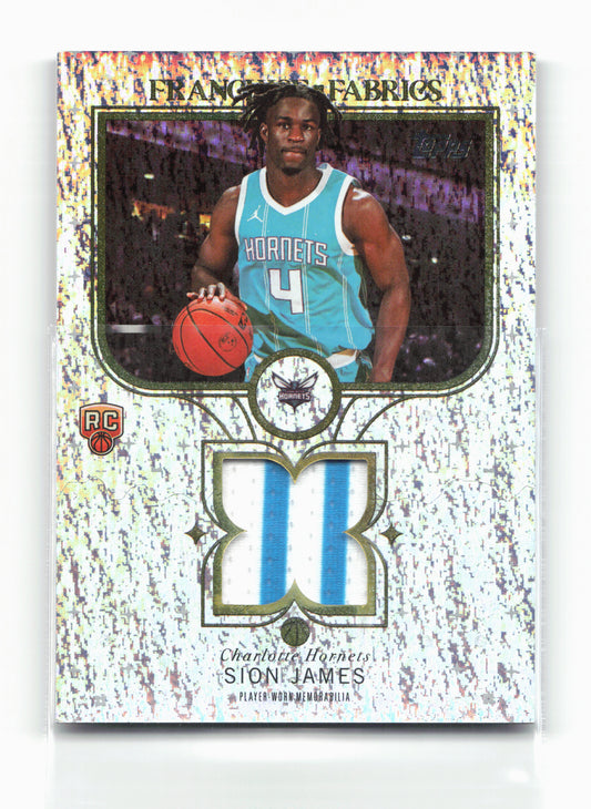2025-26 Topps #FF-SJ Sion James Franchise Fabrics Holo Foil
