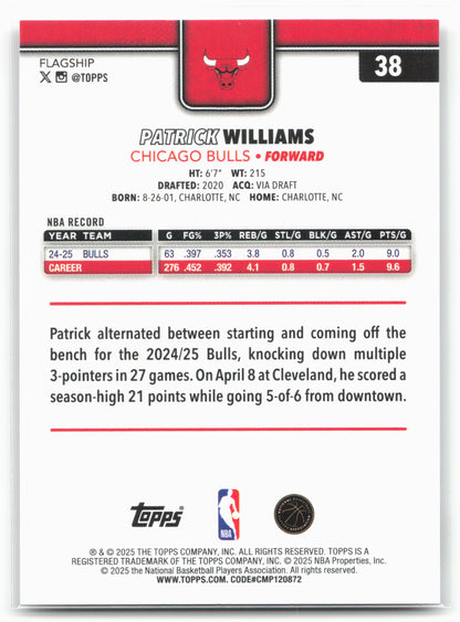 2025-26 Topps #38 Patrick Williams