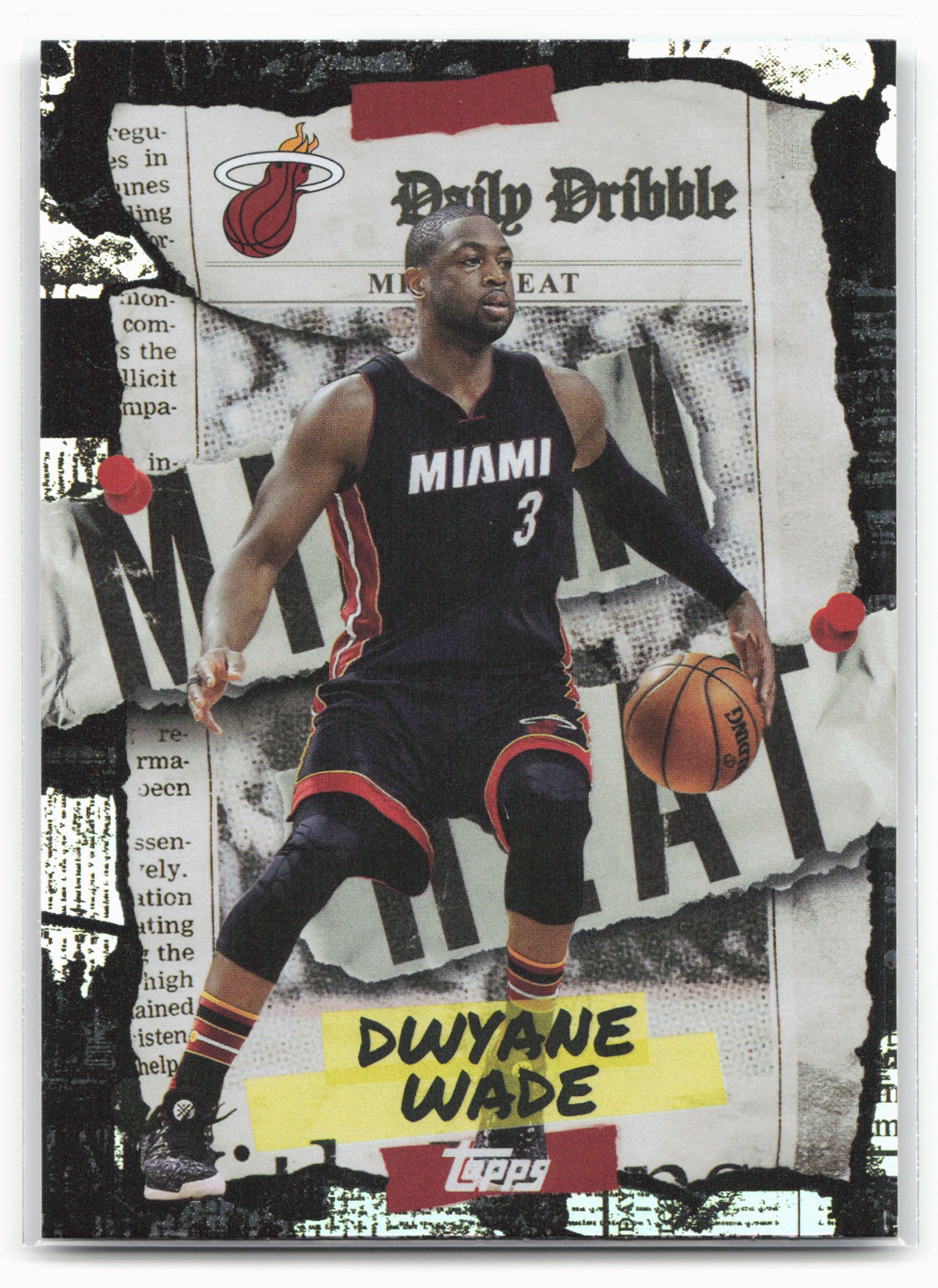 2025-26 Topps #DD-29 Dwyane Wade The Daily Dribble
