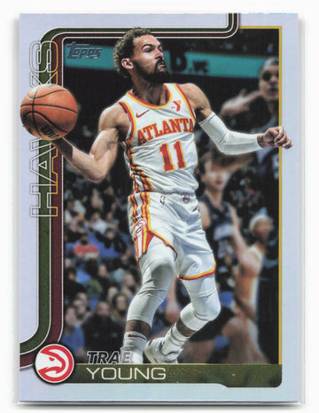 
2025-26 Topps #61 Trae Young Rainbow Foilboard