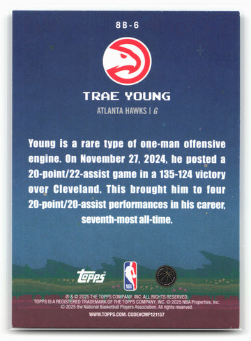 
2025-26 Topps #8B-6 Trae Young 8-Bit Ballers