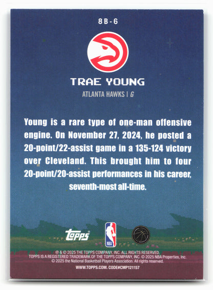 2025-26 Topps #8B-6 Trae Young 8-Bit Ballers